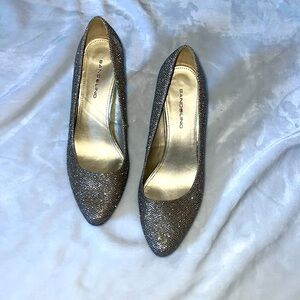 Bronze sparkled heels, size 7.5, Bandolino